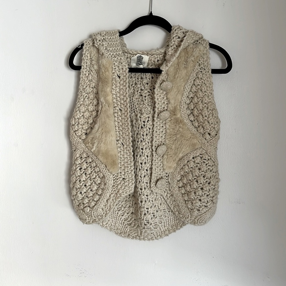 Anthropologie knit vest EUC Sz Xs.   Bin Z